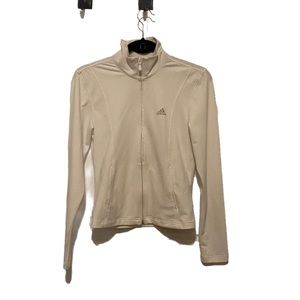 Adidas White Classic Track Jacket Medium